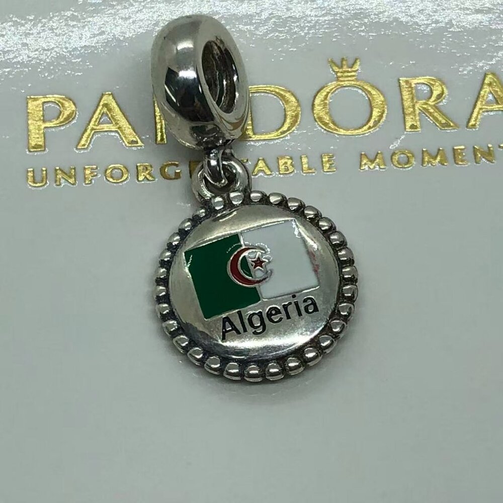 ✨🔥Pandora Flag of Algeria Exclusive Dangle charm